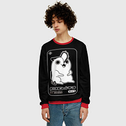 Свитшот мужской Милый Почита - человек бензопила, цвет: 3D-красный — фото 2