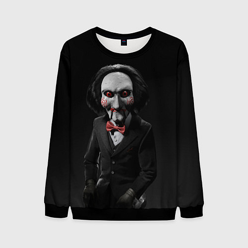 Мужской свитшот Жуткий Билли / 3D-Черный – фото 1