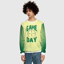 Свитшот мужской Game day, цвет: 3D-белый — фото 2