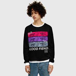 Свитшот мужской Глазки Пауэр, цвет: 3D-белый — фото 2