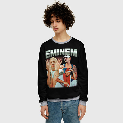 Мужской свитшот Eminem Slim Shady / 3D-Меланж – фото 3
