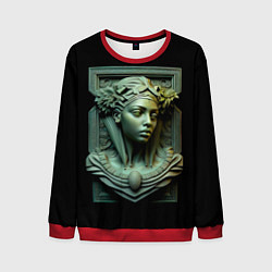 Мужской свитшот Нейросеть - барельеф античной девушки
