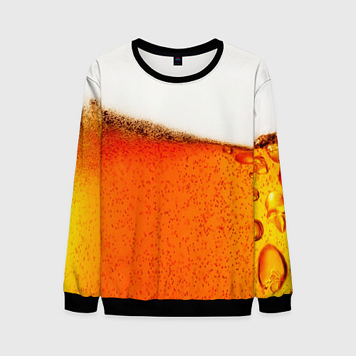 Мужской свитшот Тёмное пиво / 3D-Черный – фото 1