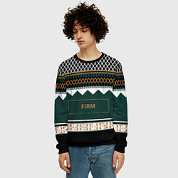 Свитшот мужской FIRM как свитер из 90х, цвет: 3D-черный — фото 2
