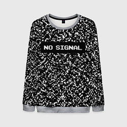 Мужской свитшот Глитч - нет сигнала