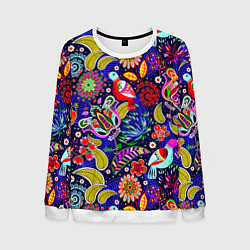 Мужской свитшот Multicolored floral patterns