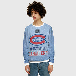 Свитшот мужской Montreal Canadiens - NHL, цвет: 3D-белый — фото 2