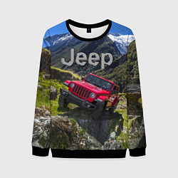 Мужской свитшот Chrysler Jeep Wrangler Rubicon - горы