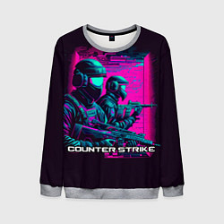 Свитшот мужской Cs Go neon, цвет: 3D-меланж