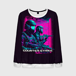 Свитшот мужской Cs Go neon, цвет: 3D-белый