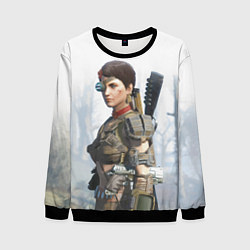 Свитшот мужской Fallout 4 - character - ammunition, цвет: 3D-черный