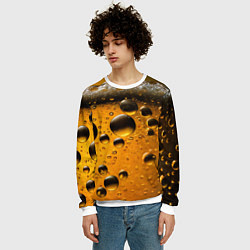 Свитшот мужской Пиво пенное светлое, цвет: 3D-белый — фото 2