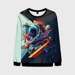 Мужской свитшот Космос в стиле кубизма