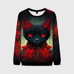 Свитшот мужской Dark cat, цвет: 3D-черный