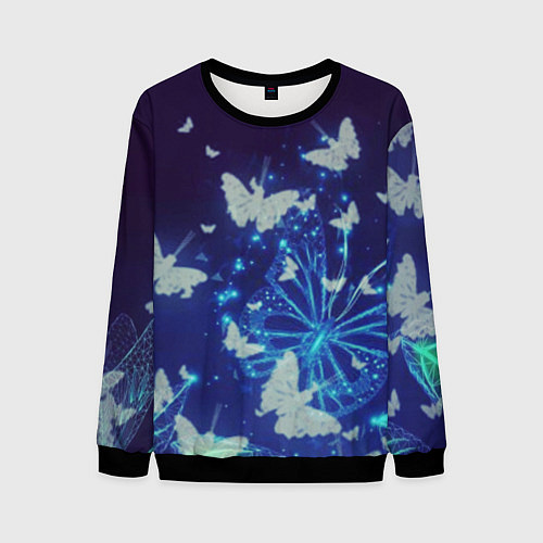 Мужской свитшот Сумеречный мир / 3D-Черный – фото 1