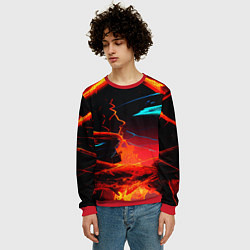 Свитшот мужской Иное измерение, цвет: 3D-красный — фото 2