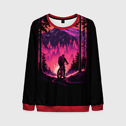 Мужской свитшот Велопрогулка на закате