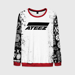 Мужской свитшот Ateez black and white