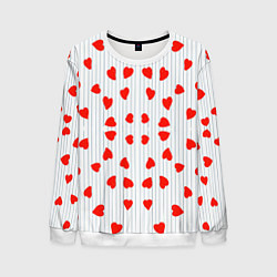 Свитшот мужской Для образа Ким Тэхена, цвет: 3D-белый