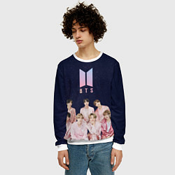 Свитшот мужской BTS starry sky, цвет: 3D-белый — фото 2