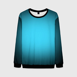 Свитшот мужской Небесный градиент, цвет: 3D-черный