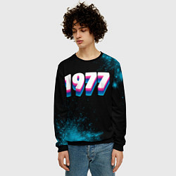 Свитшот мужской Made in 1977: vintage art, цвет: 3D-черный — фото 2