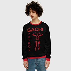Свитшот мужской Гачи патруль, цвет: 3D-красный — фото 2