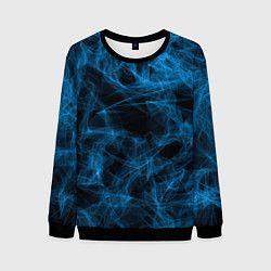 Свитшот мужской Синий дым текстура, цвет: 3D-черный