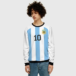 Свитшот мужской Марадона форма сборной Аргентины, цвет: 3D-черный — фото 2