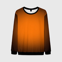 Свитшот мужской Кислотный оранжевый с градиентом, цвет: 3D-черный