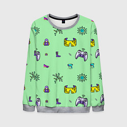 Мужской свитшот Паттерн - геймер