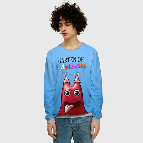 Мужской свитшот Банбан / 3D-Меланж – фото 3