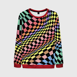 Мужской свитшот Colorful avant-garde chess pattern - fashion