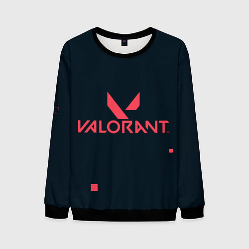 Мужской свитшот Valorant игрок / 3D-Черный – фото 1