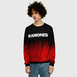 Свитшот мужской Ramones red plasma, цвет: 3D-черный — фото 2