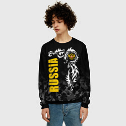 Свитшот мужской Russia national team: национальная сборная, цвет: 3D-черный — фото 2