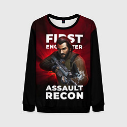 Свитшот мужской First encounter assault recorn, цвет: 3D-черный