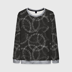 Свитшот мужской Круговые руны, цвет: 3D-меланж