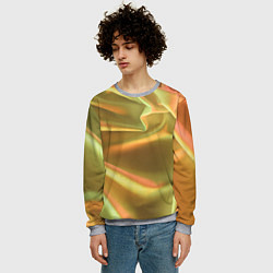 Свитшот мужской Золотой шёлк и отливы, цвет: 3D-меланж — фото 2