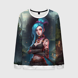 Свитшот мужской Jinx league of legends, цвет: 3D-белый