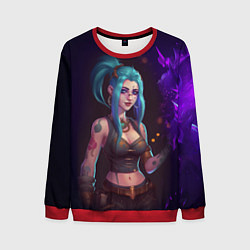 Свитшот мужской Jinx arcane League of Legends, цвет: 3D-красный