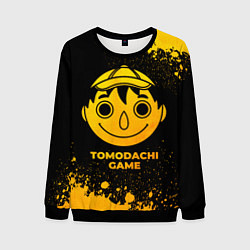 Свитшот мужской Tomodachi Game - gold gradient, цвет: 3D-черный