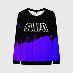 Свитшот мужской Sum41 purple grunge, цвет: 3D-черный