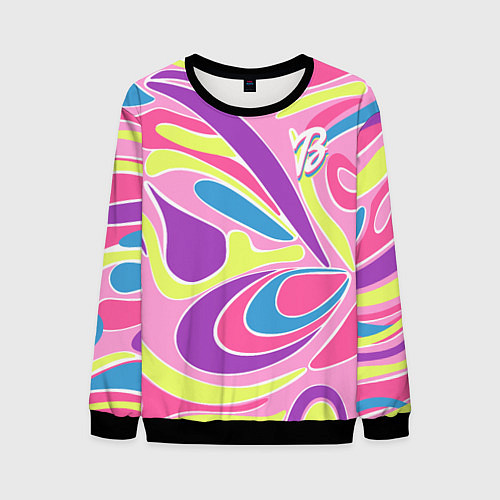 Мужской свитшот Barbie Totally Hair - ретро костюм / 3D-Черный – фото 1