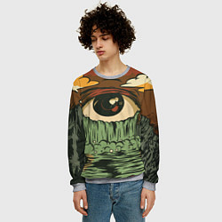 Свитшот мужской Водопад из слез, цвет: 3D-меланж — фото 2