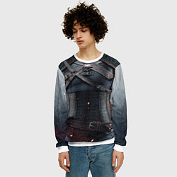 Свитшот мужской Броня Геральта, цвет: 3D-белый — фото 2