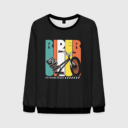 Мужской свитшот Bmx extreme / 3D-Черный – фото 1