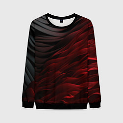 Свитшот мужской Темно-красная текстура, цвет: 3D-черный