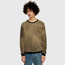 Свитшот мужской Фантазия в хаки, цвет: 3D-черный — фото 2