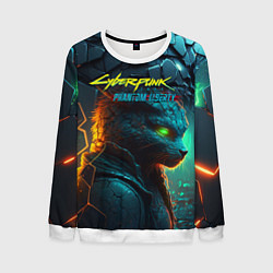 Мужской свитшот Сyberpunk 2077 phantom liberty cat